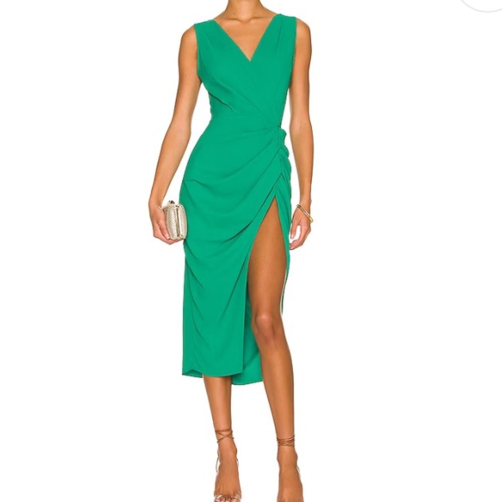 Amanda Uprichard Pomona Dress in Dark Green